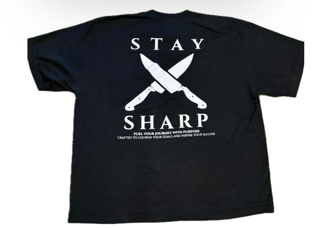 The "Stay Sharp" Tee (Black)